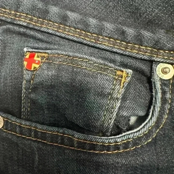 203. Hudson Colette Skinny Denim Blue Jeans Dark Wash Sz 27 Cotton Stretch - Picture 5 of 9